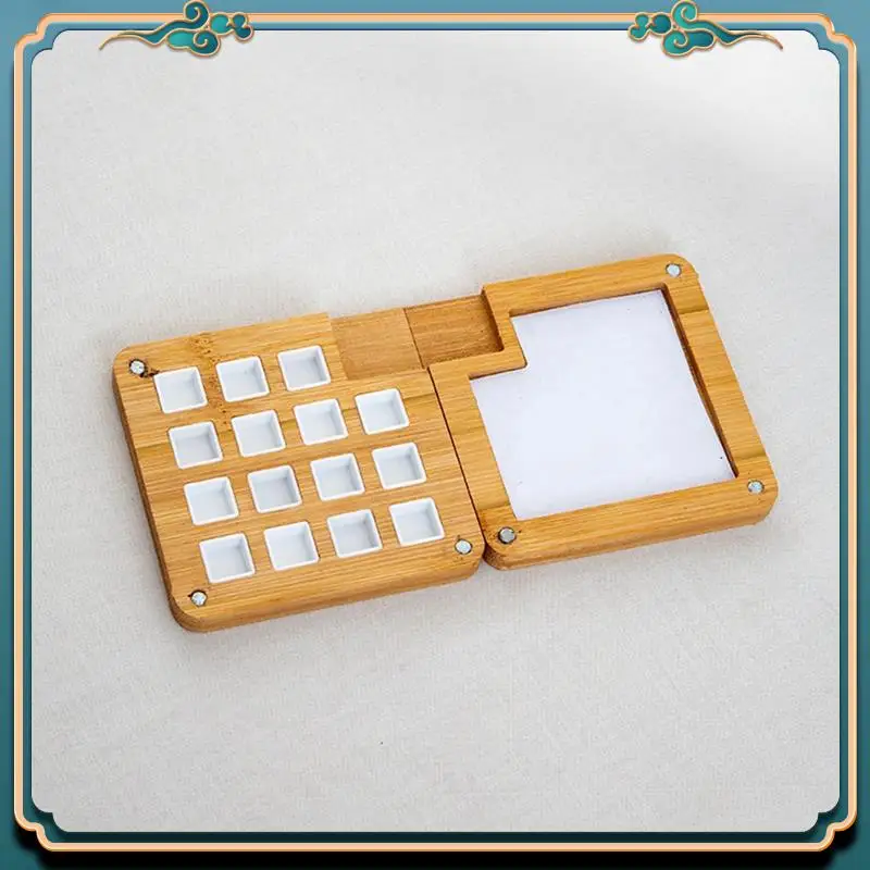 (Новинка) - Портативная акварельная палитра, мини-лоток для красок, коробка для художников, путешествий на открытом воздухе, альбом для рисования гуашью, прочный, легко использовать