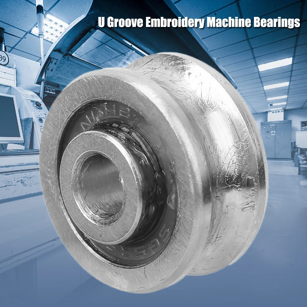 

10 Pcs U Groove Bearing SG15 Track Guide Bearing 5 X 17 X 8mm(Single Row)