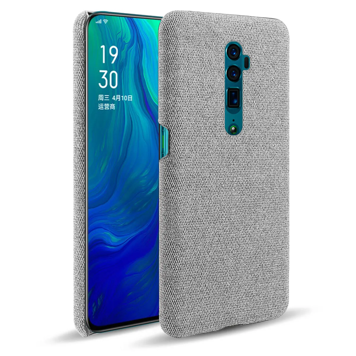 Cloth Cases For Oppo Reno 10x zoom Case Slim Retro Cloth Hard Cover For Oppo Reno 10x zoom CPH1919 PCCM00 6.6