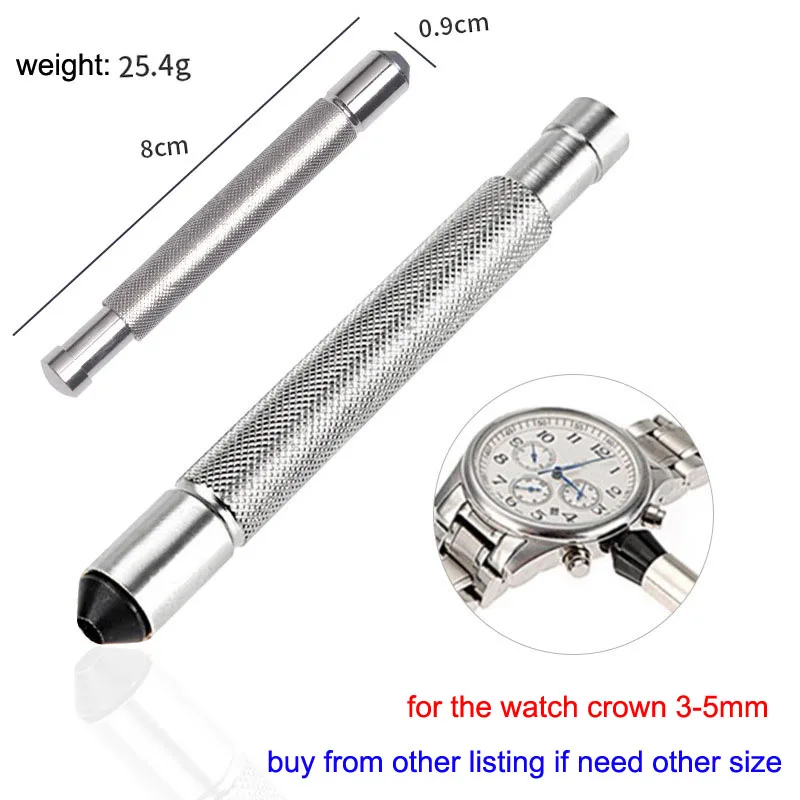 Alloy Watch Crown Winding Tool Manual Mechanical Easy Watch Crowns Winder 3mm to 5mm Watch Repair Tools