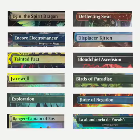 Customized High-quality Cards Black Core Paper Self-made DIY Magical Foil Deck Card Board Game Birds of Paradise Borderless