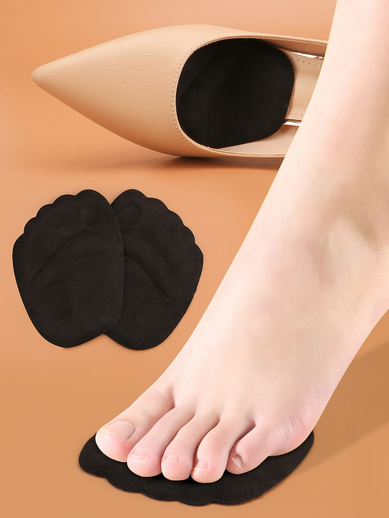 Silicone Forefoot Insert Metatarsal Pads for Women High Heels Sandals Non-slip Ball of Foot Cushions Pads for Feet Pain Relief