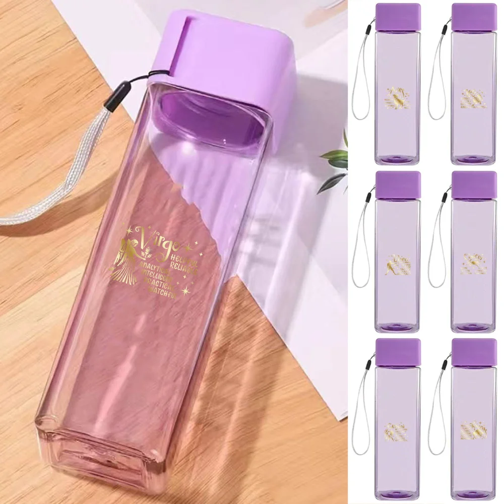 

Portable Plastic Water Cup Daily Large Capacity Household Water Jug Dustproof Durable Juice Cup Outdoor Portable Star Pattern