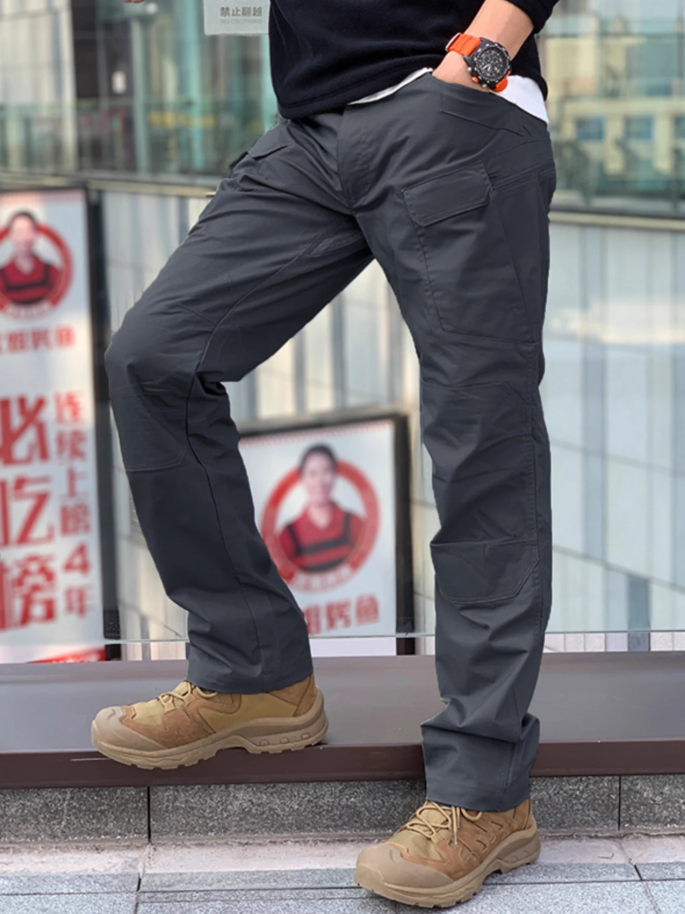 

Новый летний сезон 2025: тонкие спортивные спортивные штаны, мужские брюки, подходящие для работы на открытом воздухе, свободные и универсальные повседневные длинные брюки для м.