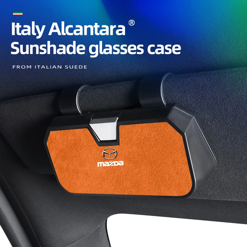 

For Mazda SKYACTIV Axela Atenza CX30 CX5 CX8 CX9 MX5 RX8 Car Visor Sunglasses car Glasses Case Glasses Holder Glasses Clip Box
