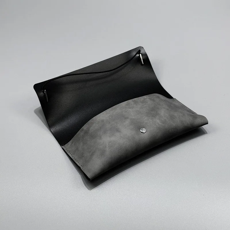 Picture 3: Rectangular Leather Bag Case Ins Style High-End Soft-Shell Glasses Case Niche Creative Design Sunglasses Case