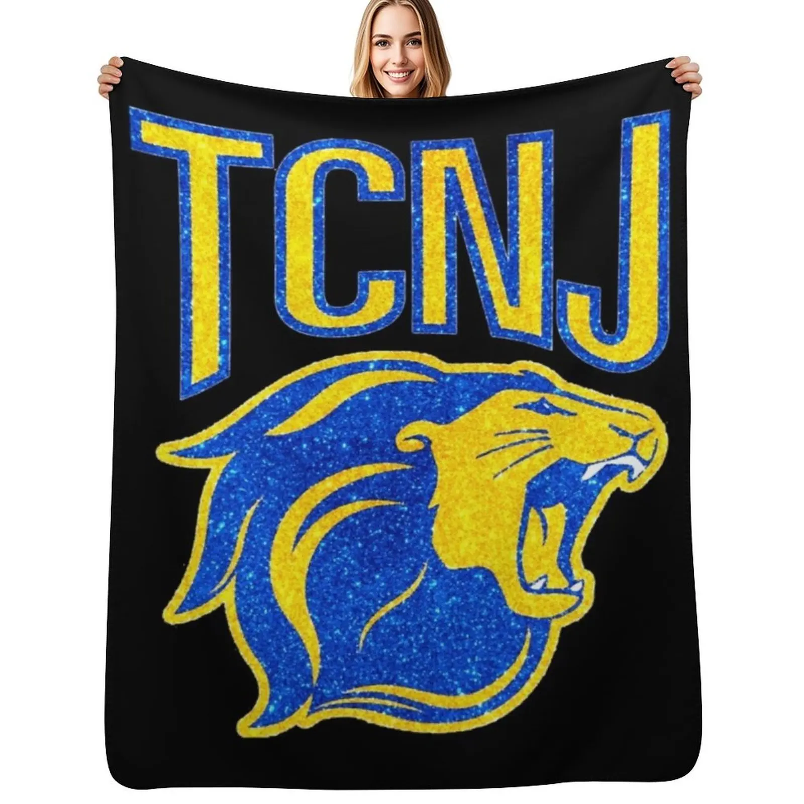 tcnj logo Throw Blanket Shaggy Tourist anime bed plaid For Decorative Sofa Giant Sofa Blankets