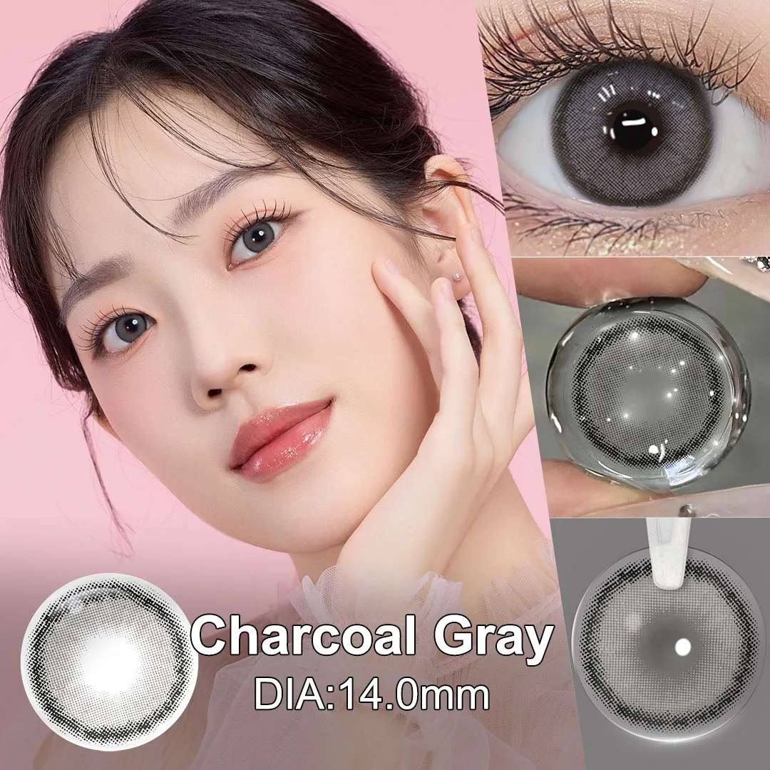 (0.00~-6.00) Magister Corrective Contact Lenses With Tweezers For Dark Or Light Pupil Cosmetics Color Lens With Diopter 6 Months