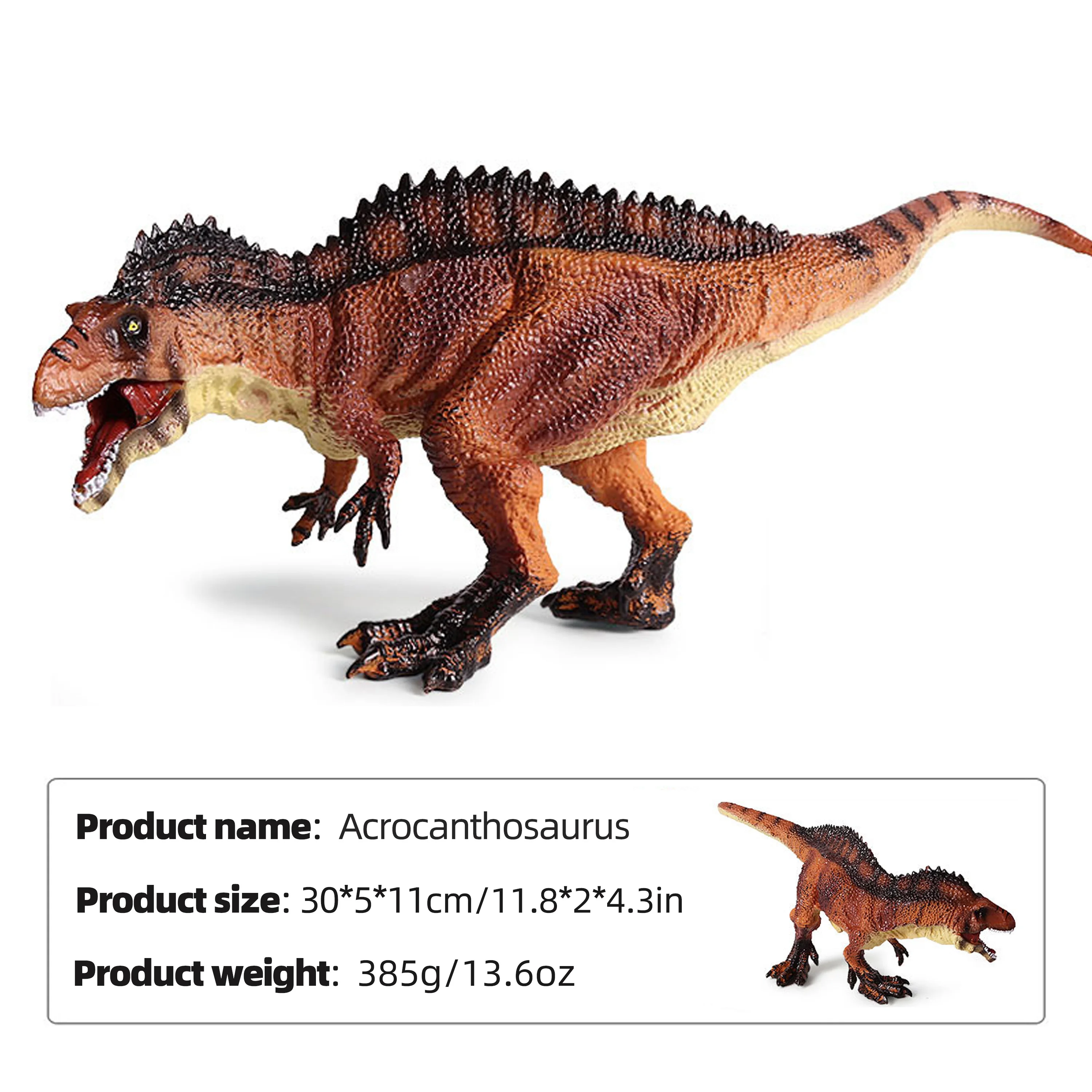 جديد الجوراسي Acrocanthosaurus نموذج ثابت الحديقة الجوراسية الفيلم الديكور جمع هالوين عيد الميلاد هدية عيد ميلاد لعبة أطفال