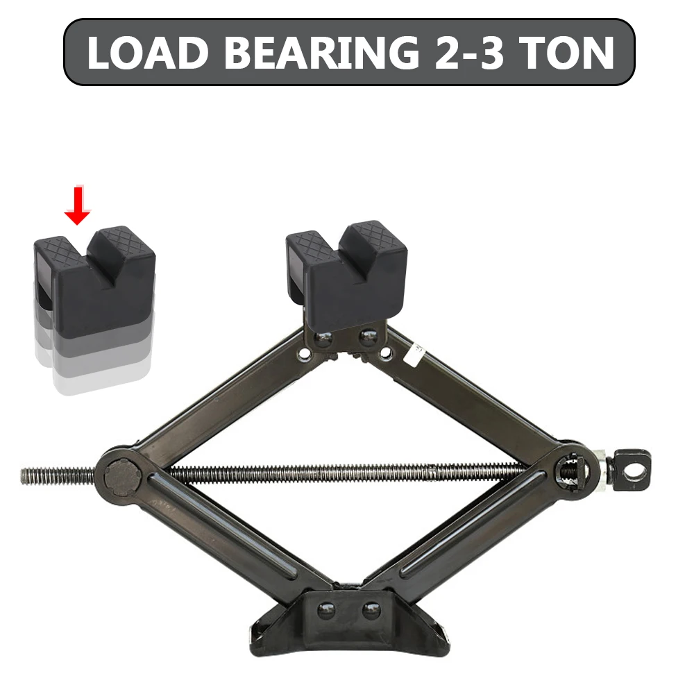 Car Lift Jack Stand Universal Slotted Jack Pad Frame Rail Adapter Black Rubber