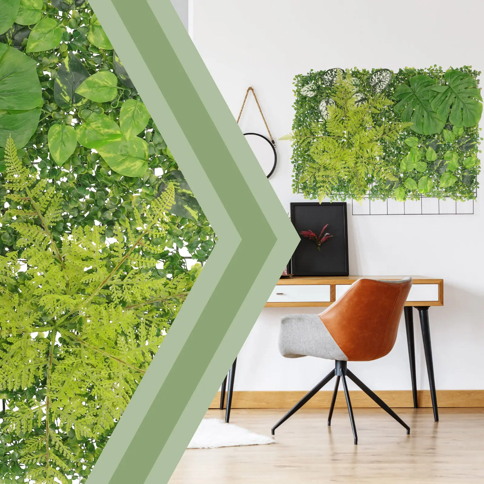 Sztuczne panele trawiaste na ś – Home Office Backdrop recenzja i cena