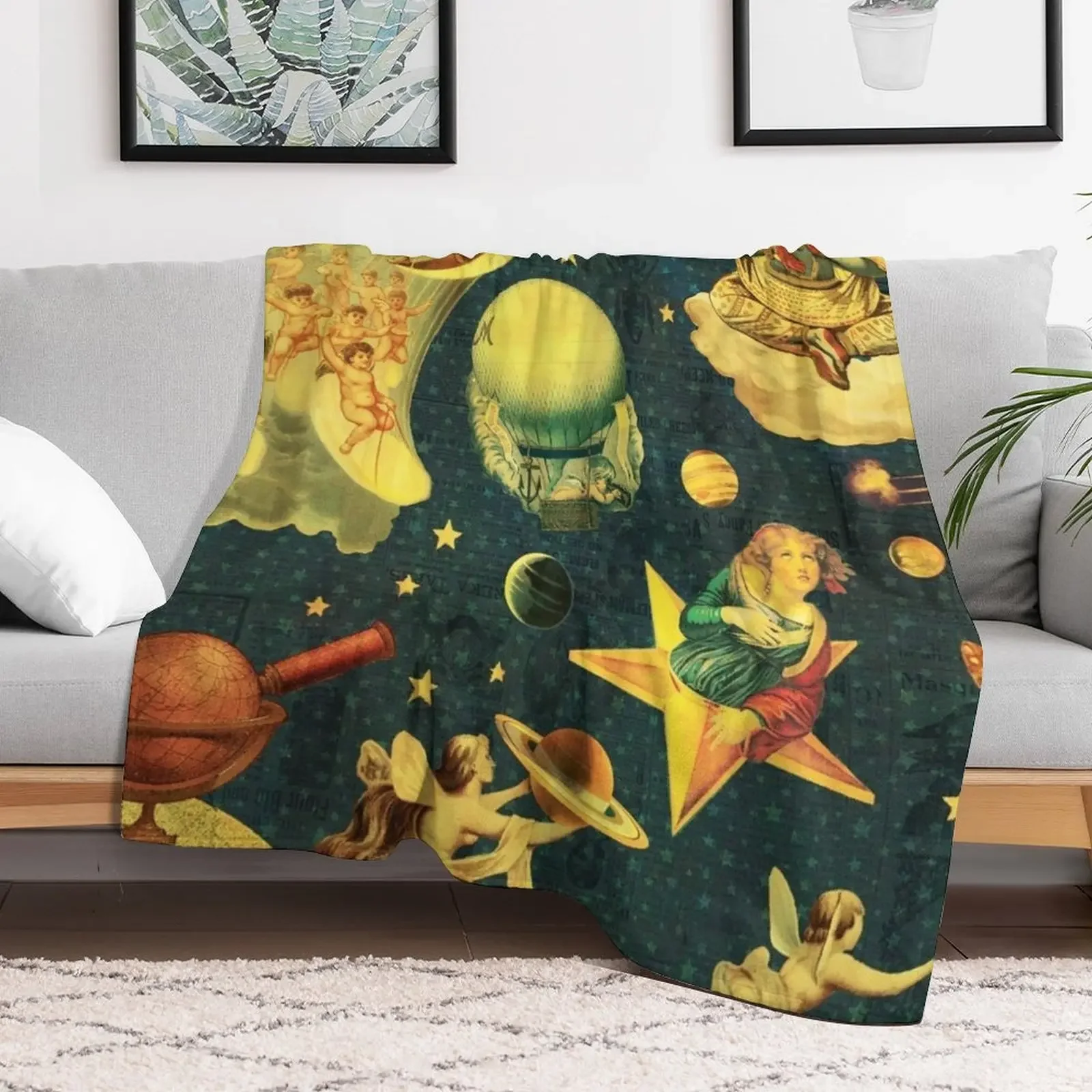 smashing mellon collie star 2021 Throw Blanket Cute Plaid Thin Multi-Purpose Giant Sofa Blankets