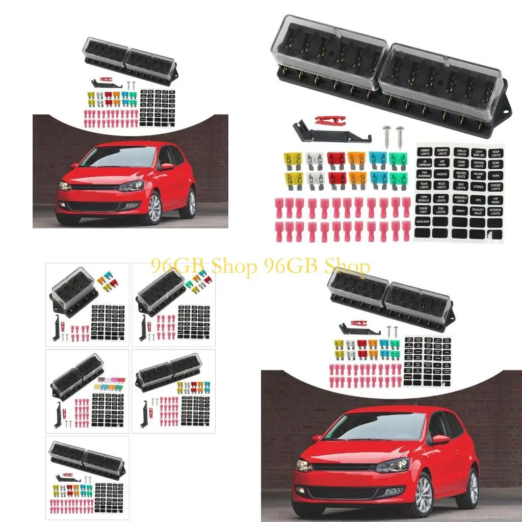 

96 ГБ 4-12 Way 32V Beazes Box Bloses Block, схема с отрицательной шинной водонепроницаемой коробкой для автомобиля 12 В/24 В