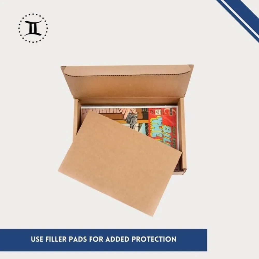 Heavy Duty Comic Mailers Pack of 25 - Ships Up to 35 Comics with Current Size Boards - Protect Your Collection