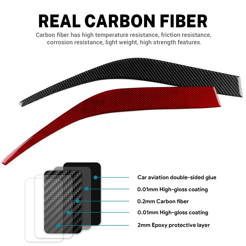 Real Soft Carbon Fiber For Toyota Camry 2018 2019 2020 2021 2022 2023 2024 LHD RHD Car Passenger Instrument Panel Accessories