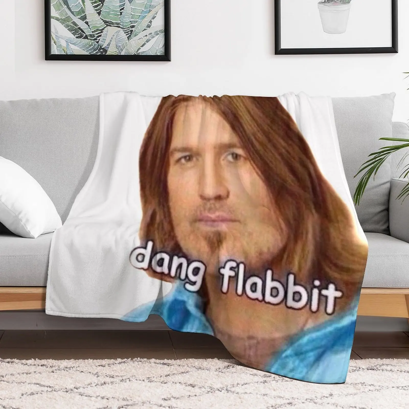 Dang Flabbit Billy Ray Cyrus Sticker Throw Blanket for winter For Sofa Thin Blankets