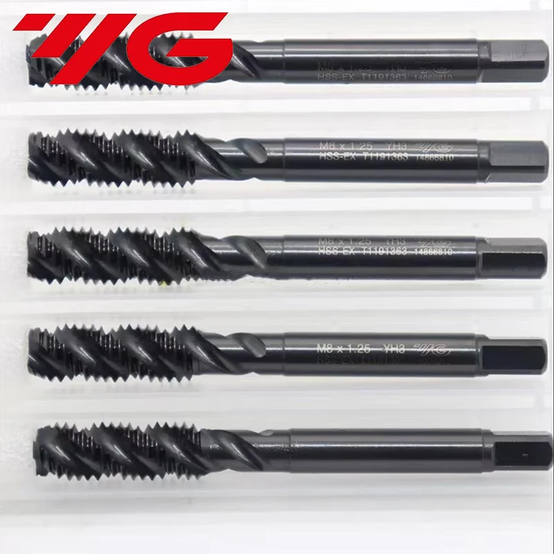 YG-1 T1191 M2 M2.5 M3 M3.5 M4 M5 M6 M8 M10 M12 M14 M16 M18 M20 M22 M24 M27 M30 HSS-EX spiral tap Processing: stainless steel