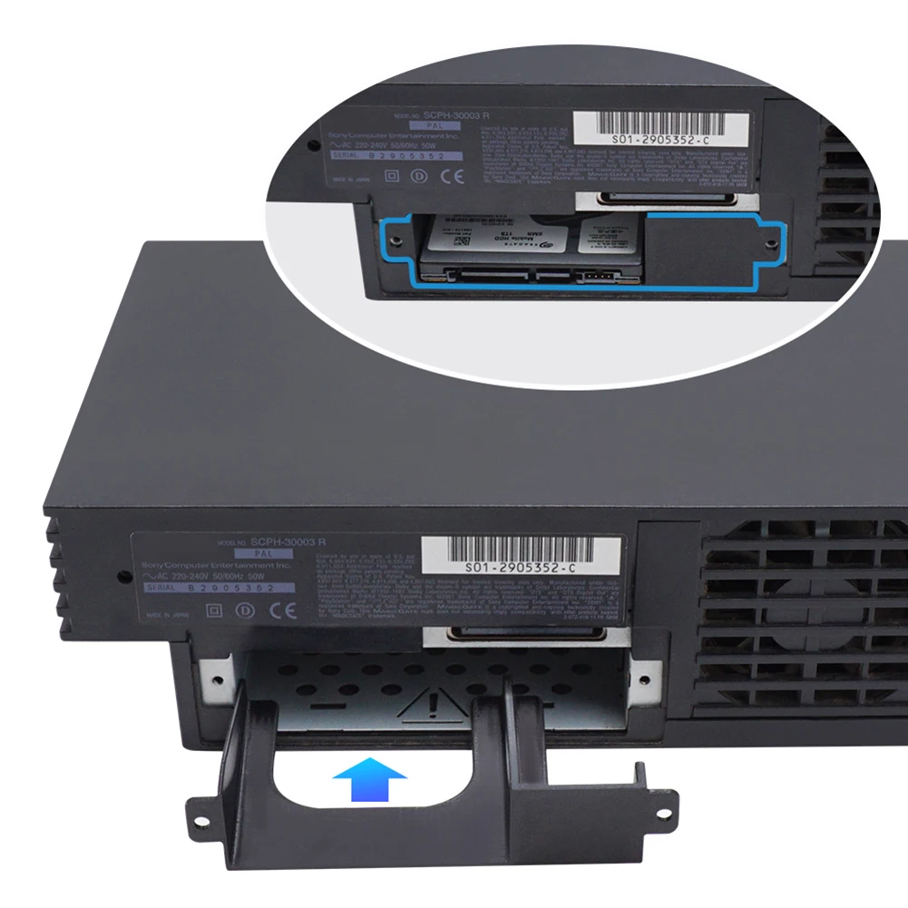 طباعة ثلاثية الأبعاد 2.5 بوصة حامل القرص الصلب SSD حامل دعم لعبة وحدة التحكم سهلة الاستخدام اكسسوارات الألعاب ل PS2 SCPH 30000/50000