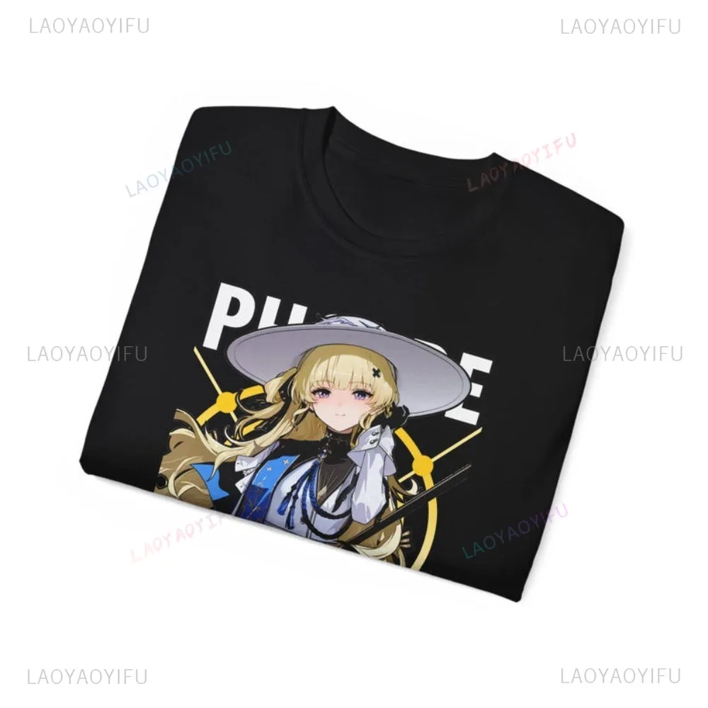 Phoebe Wuwa Wuthering Waves TShirt Hot Online Game Graphic Printed T-shirt Casual Fashion Harajuku Streetwear ACG Otaku Tshirt