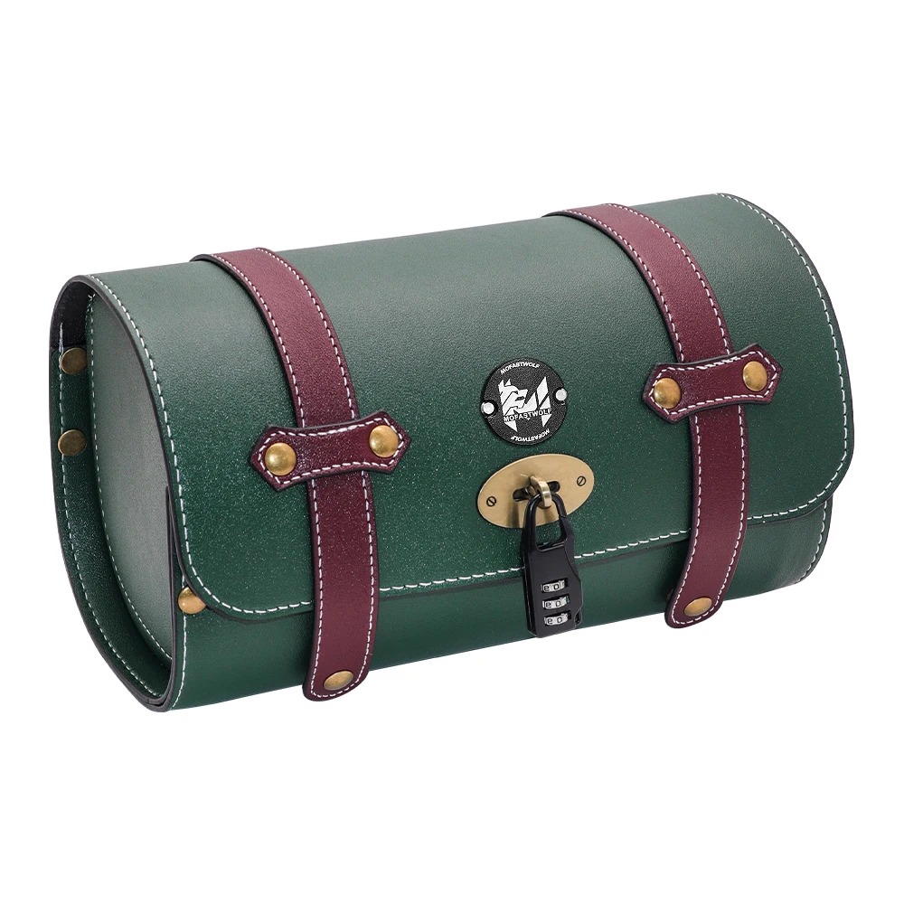 Retro Motorcycle Hanging Bag Modified Knight Tool Head Charter Car Front Rear Side Bags Leather Storage Pouch