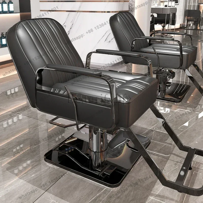 LSAdvanced Barbershop Barber Chairs Nordic Perm Shave Lift Barber Chairs Nordic Simple Speciality Salon Furniture Sandalye FYBC