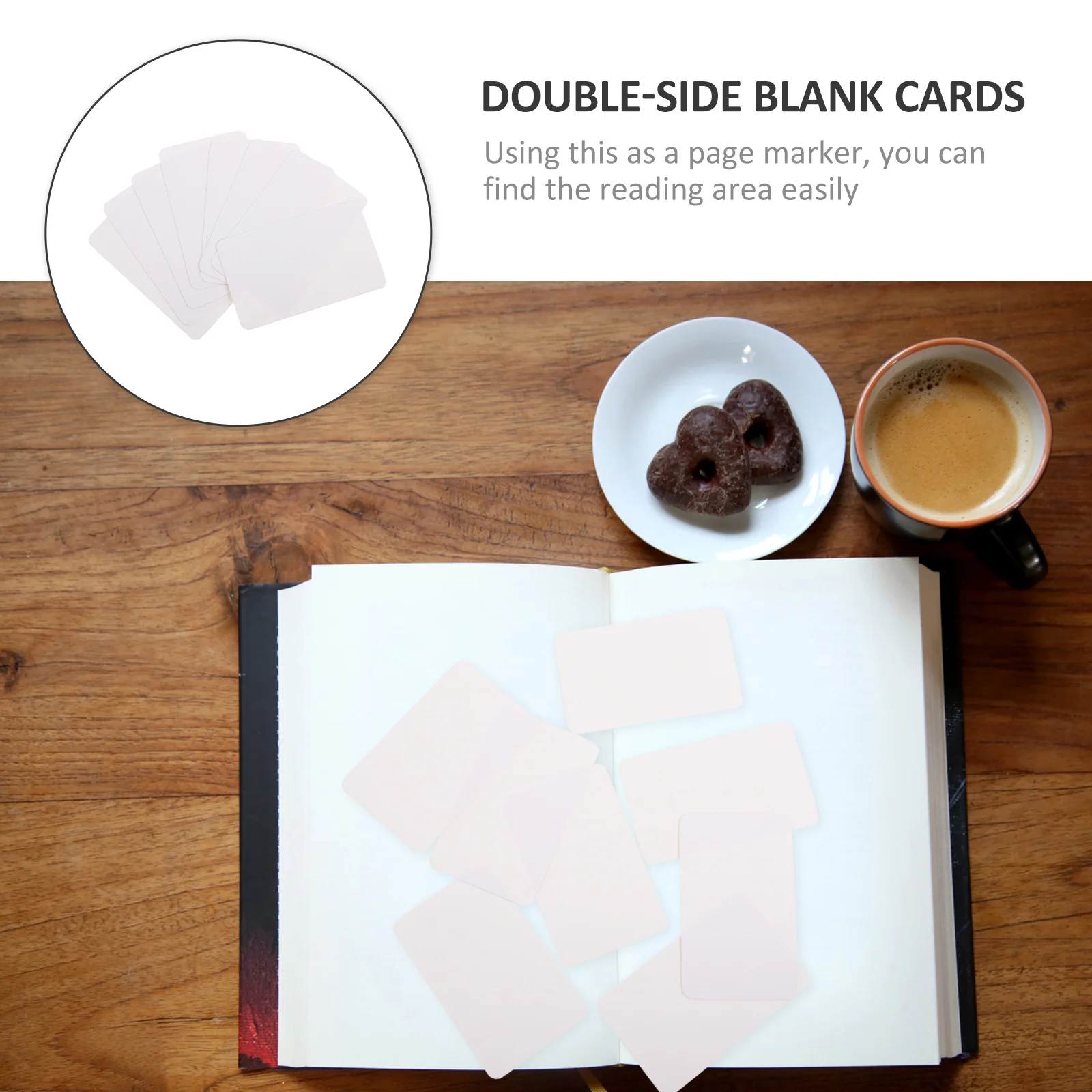 

200Pcs Blank Cards Double-Side Empty Paper DIY Vocabulary Cards Hand-Painted Student Graffiti Supply Student Empty Postcard