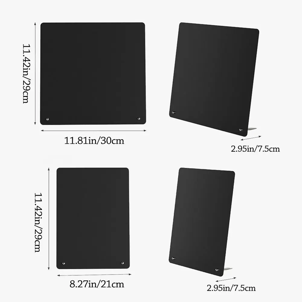 Simple Metal Plate Magnetic Sticker Board Magnetic Clip Movable Note Board Desktop Memorandum Office