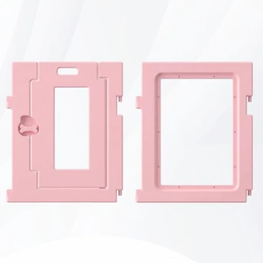 

Dog Playpen, Pet playpen 2 PCS 1 Gate and 1 Panel, Pink