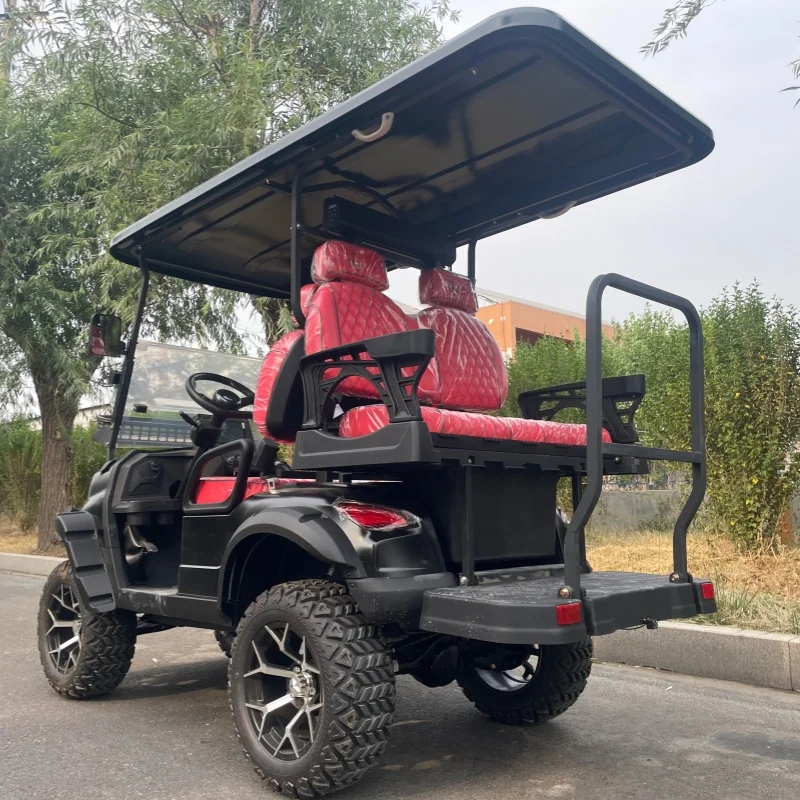 Best Sellers New 2/4/6/8 Seater 4000W/5000W Electric Golf Cart 60V/72V Lifted Golf Cart 14 Inch Wheel Aluminum Soundbar