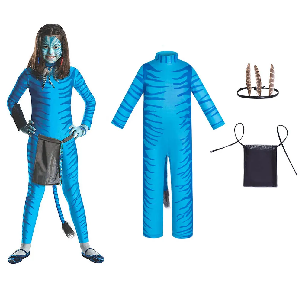 

Костюм-боди с принтом из фильма «Аватар», комбинезон с длинными рукавами, для Хэллоуина, вечеринок, забавный праздничный костюм для косплея «Аватар»