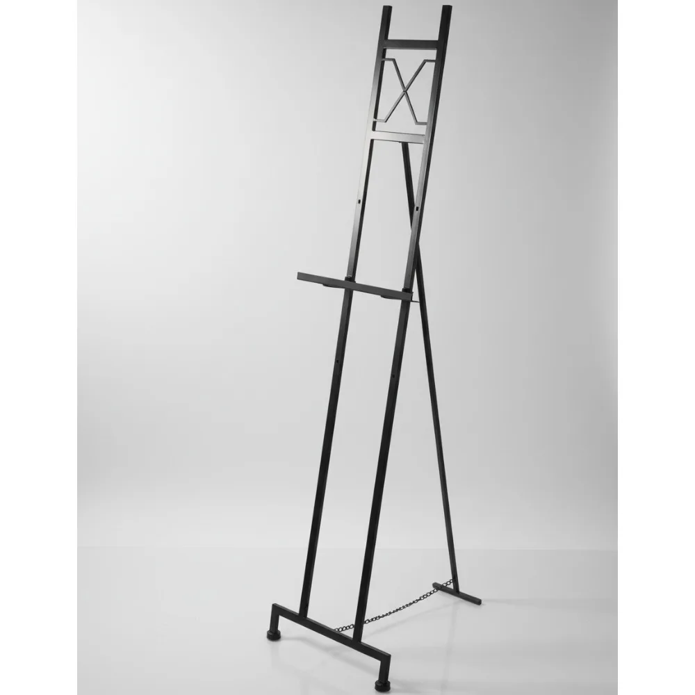 

Adjustable 3-Tier Metal Display Easel Stand Floor Standing Art Decor 16x19x57 Black Modern