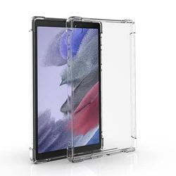For Samsung Galaxy Tab A7 Lite Case 8.7 Inch 2021 SM-T220 SM-T225 Cover TPU Rubber Soft Transparent Clear Edge Protection
