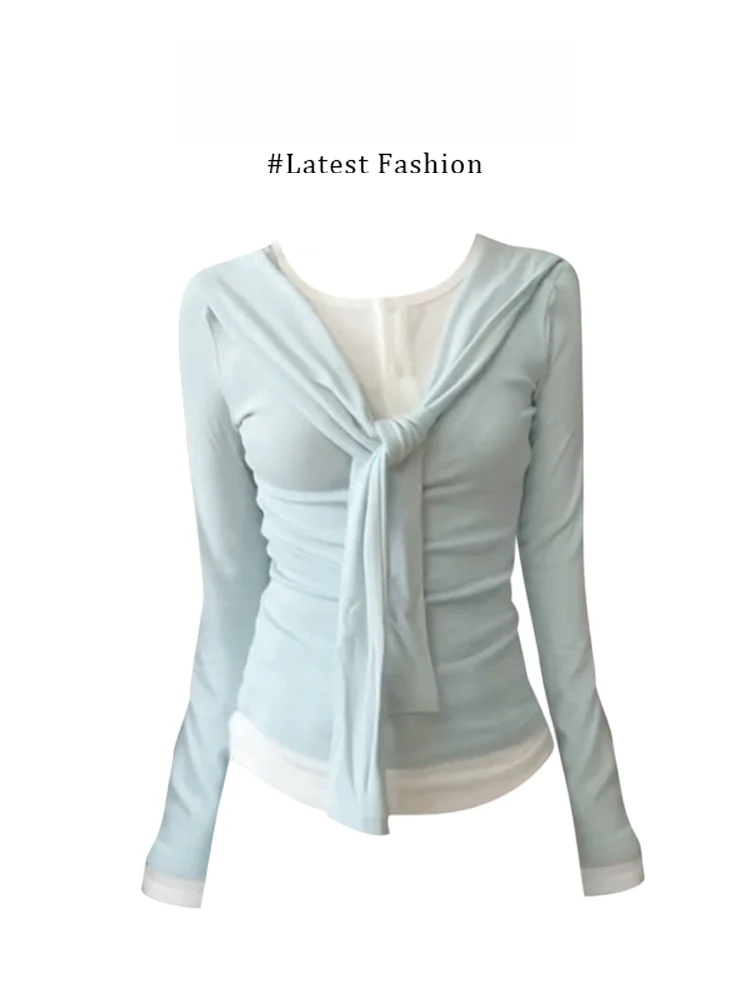 Marie Gentle College Style Long Sleeve Knitted Sweater High Waist Straight Leg Casual Pants Fashionable Autumn Set Women's Fa...