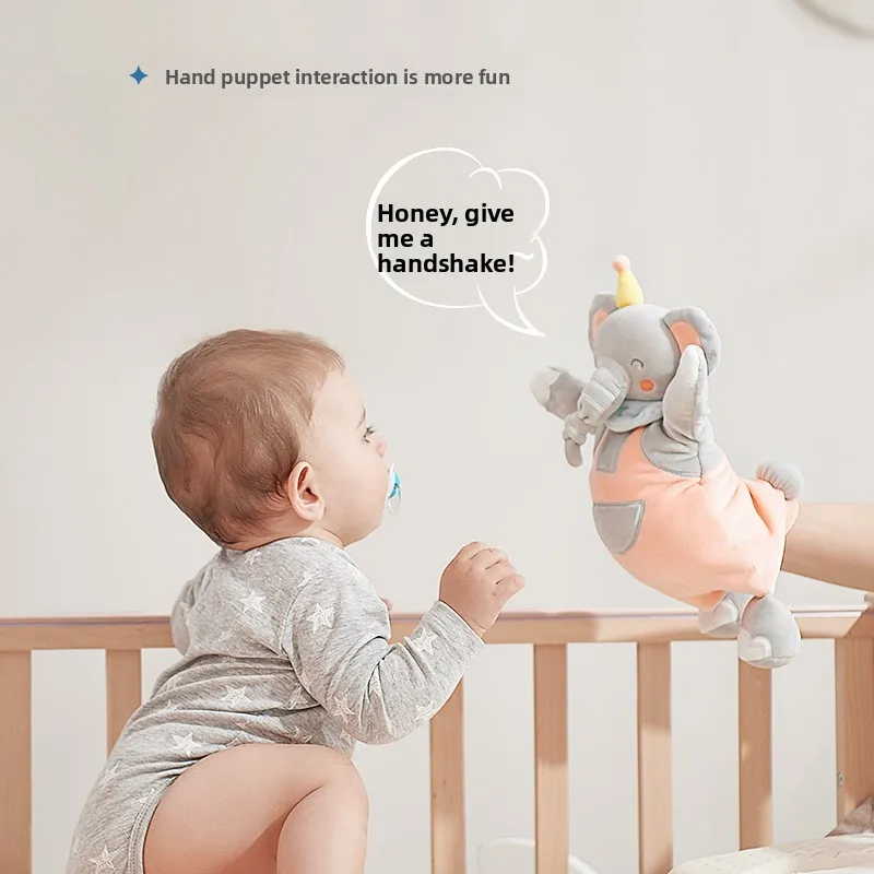 아기 수면 진정 치아발육 완구 플러시 인형 담요: 작은 토끼, 돼지와 사슴 완벽한 아기 선물