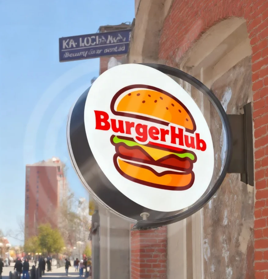 맞춤형 비즈니스 간판 가정용 조명 로고 아크릴 LED 360도 회전 박스 야외 간판 조명 간판 방수 가정 상점용