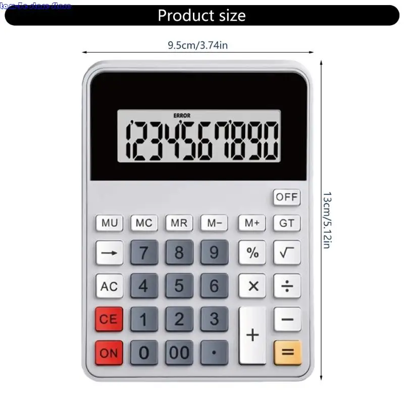 D0UA Calcolatrice grandi dimensioni a 12 cifre con progettazione portatile per display inclinata per efficienti calcoli e