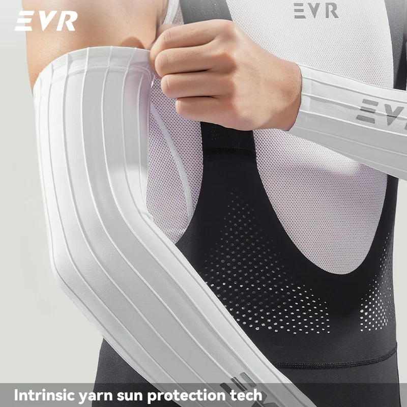 Image 3: Manchons de cyclisme EVR pneumatiques d'été, manchons rafraîchissants, protection solaire, antidérapants, pour hommes et femmes, séchage rapide, protège-bras pour vélo de route