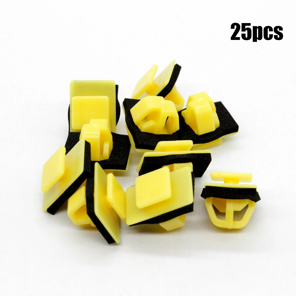 25pcs Exterior Sill & Body Side Moulding Retainer Clips For Hyundai 87758-35000 For Auveco #21064 Auto Clip Rivet Retainer Faste