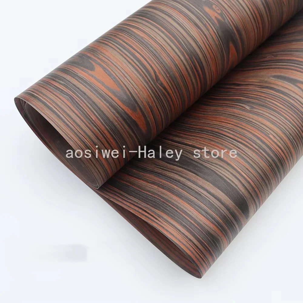 Length: 2.5Meters Thickness:0.3mm Width: 55cm Technological Bark Black Cedar Veneer Solid Wood Skin