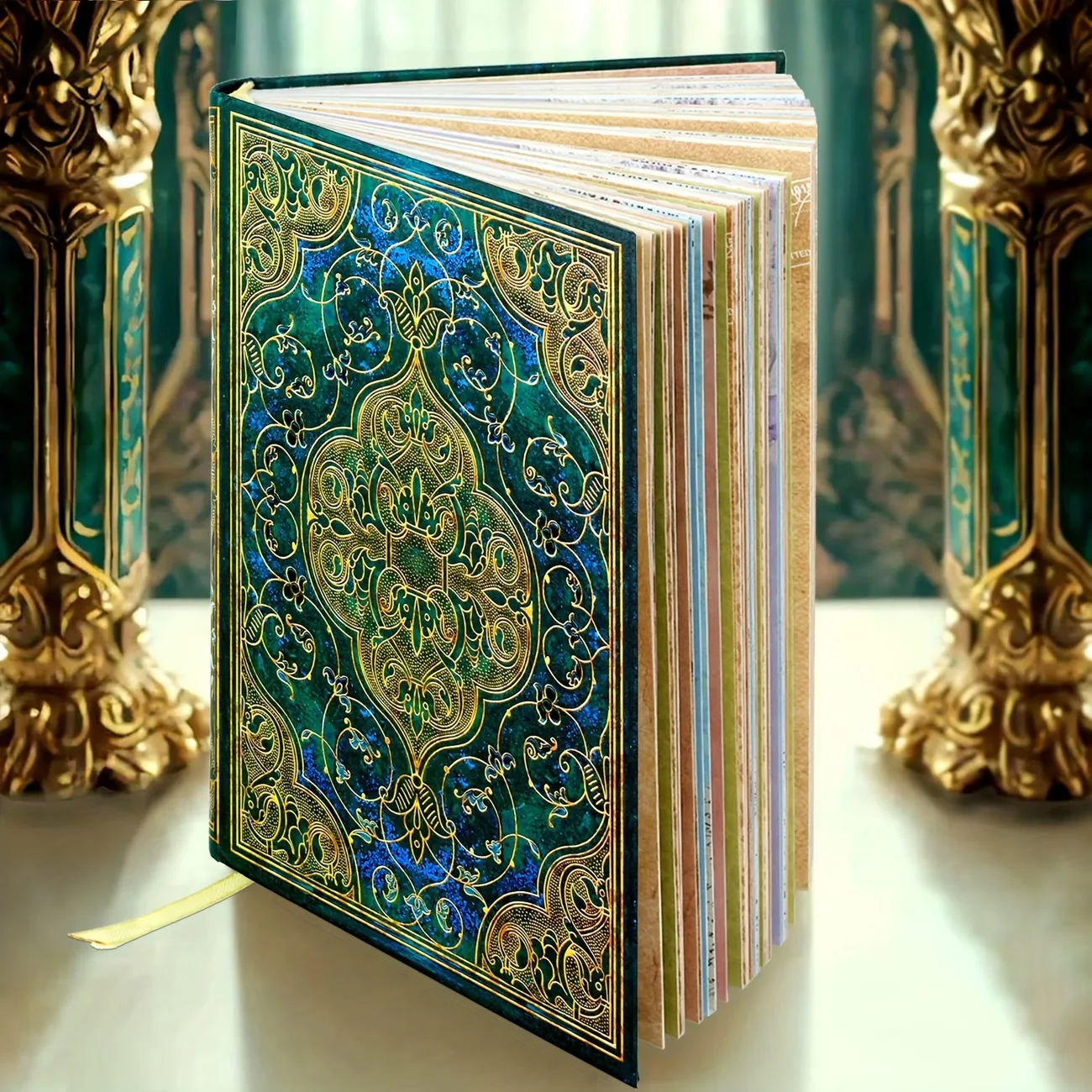 Vintage Embossed Hardcover Journal Medieval Style Travel Diary for Writing Drawing Gift Box Set Art New Pro