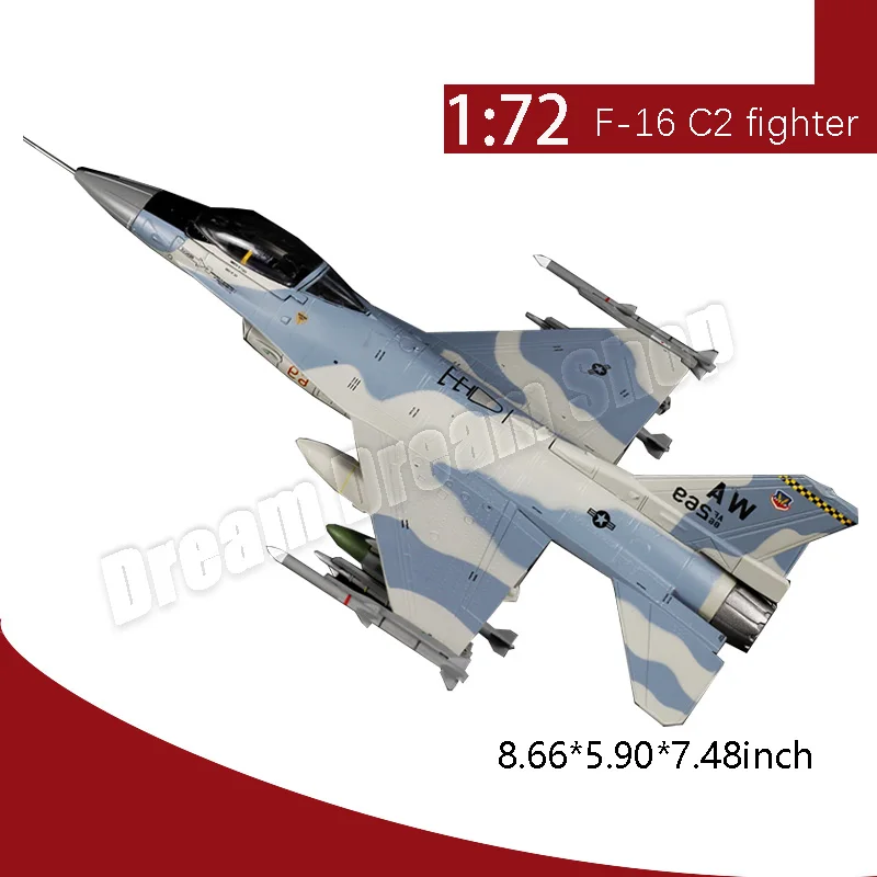 1:72 F-16 Fighting Falcon Fighter Alloy Die-cast  Model Living Room Decoration Collection Holiday Gift Model Aircraft Wholesale