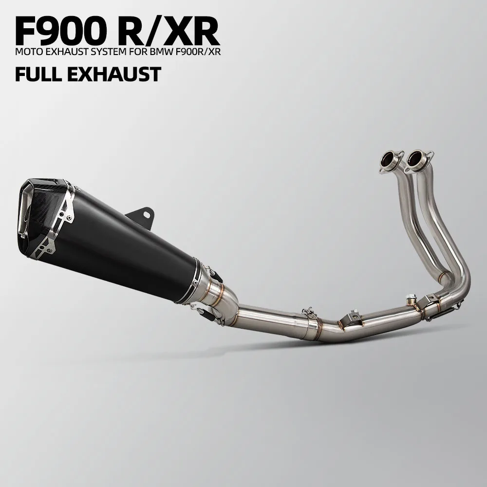 

F900XR Exhaust System For BMW F900 XR/R F900R 2020-2024 Motorcycle Exhausts Kit Super Street Bike Manifold Delta Race Muffler
