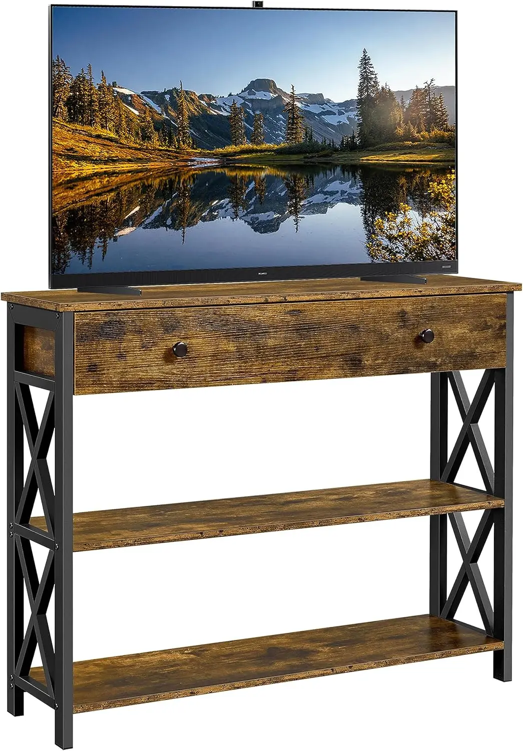 

TV Stand for TV up to 45 inch, Entertainment Center with Drawer, Media Console Table