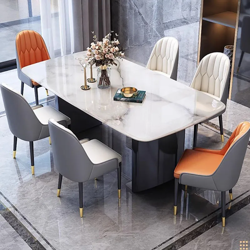 Modern Luxury Dining Table Rectangle Italian Style Living Room Dining Table Nordic Minimalist Mesas De Comedor Furniture