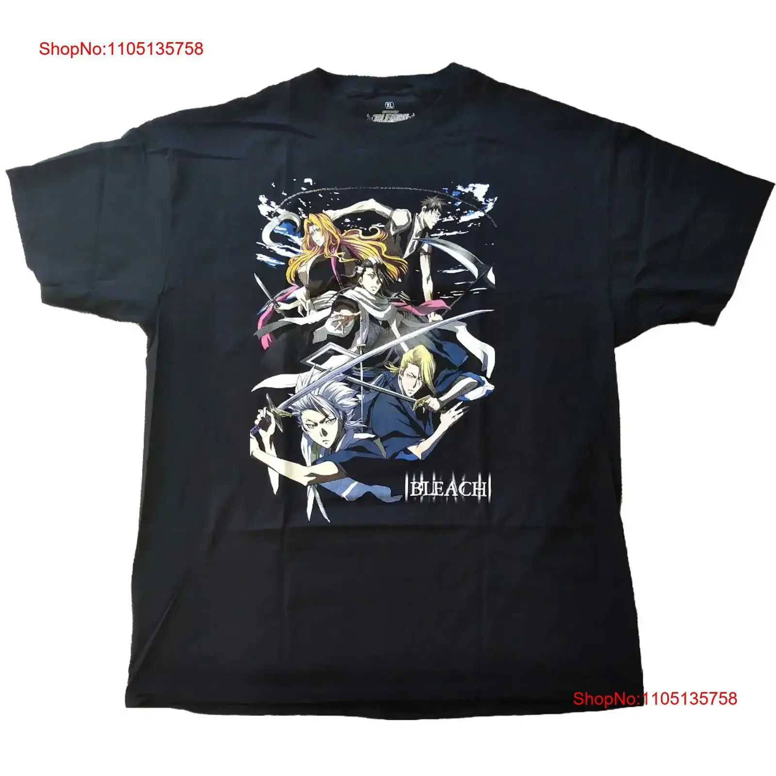 BLEACH Ichigo Kurosaki XL T Shirt Black Official Anime Japan Style vintage Washed Casual Comfortable fashion Soft