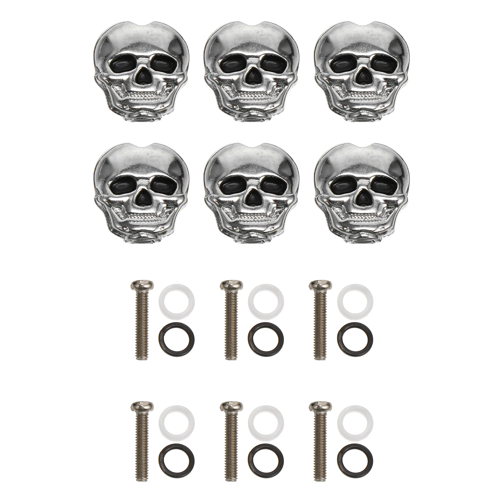 6pcs Electric Guitar Tuning Pegs Heads Bass String Replacement Durable Guitar Parts Accessories - Image 6