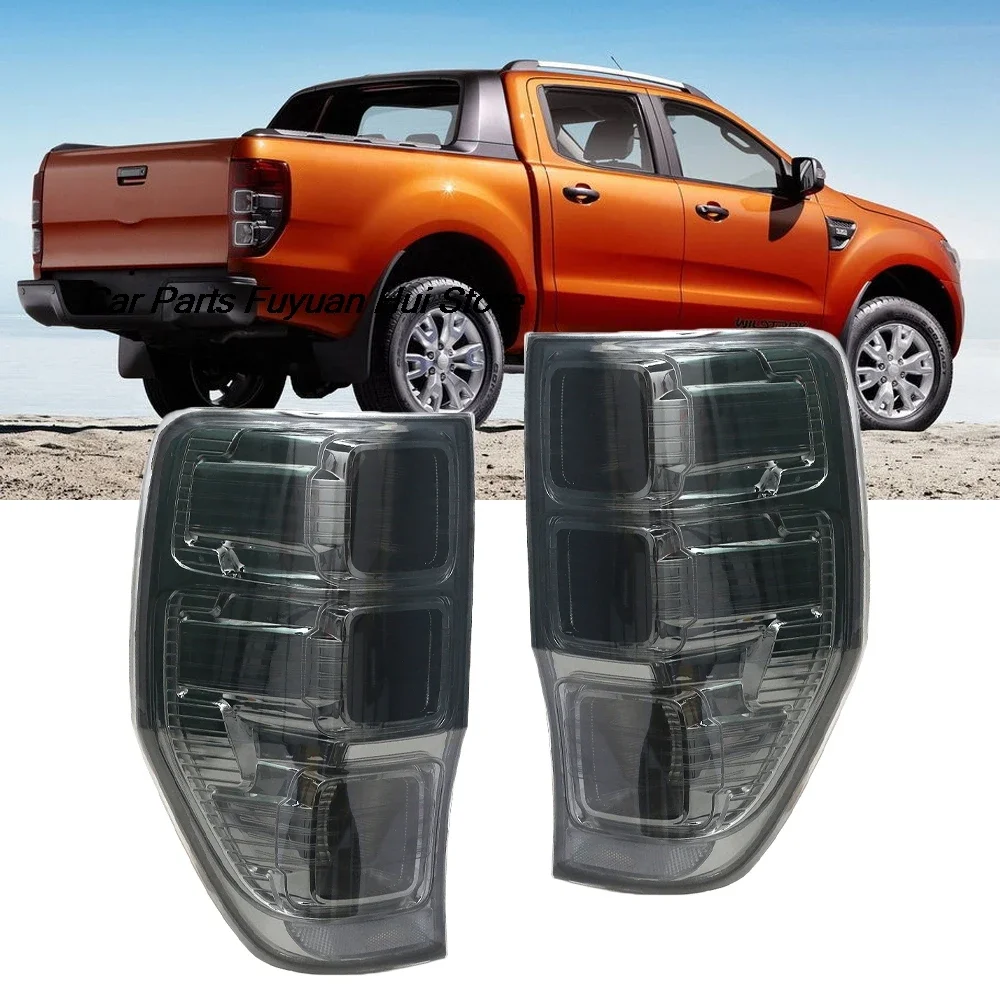 new Car Left Right Rear Tail Lights Brake Lamp For Ford Ranger PX T6 MK1 MK2 XLT XL XLS 2011-2018 Smoked Taillight