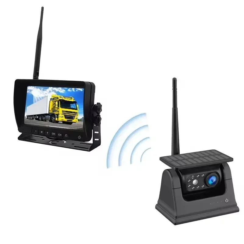 Installation-free 2.4G wireless magnet Solar reversing image Digital WiFi reversing image Solar image