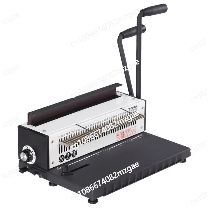 A4 Binder Puncher Machine 1pc Manual Wire Binding Machine 34 Holes Metal Spiral Wire Spool Binding Machine