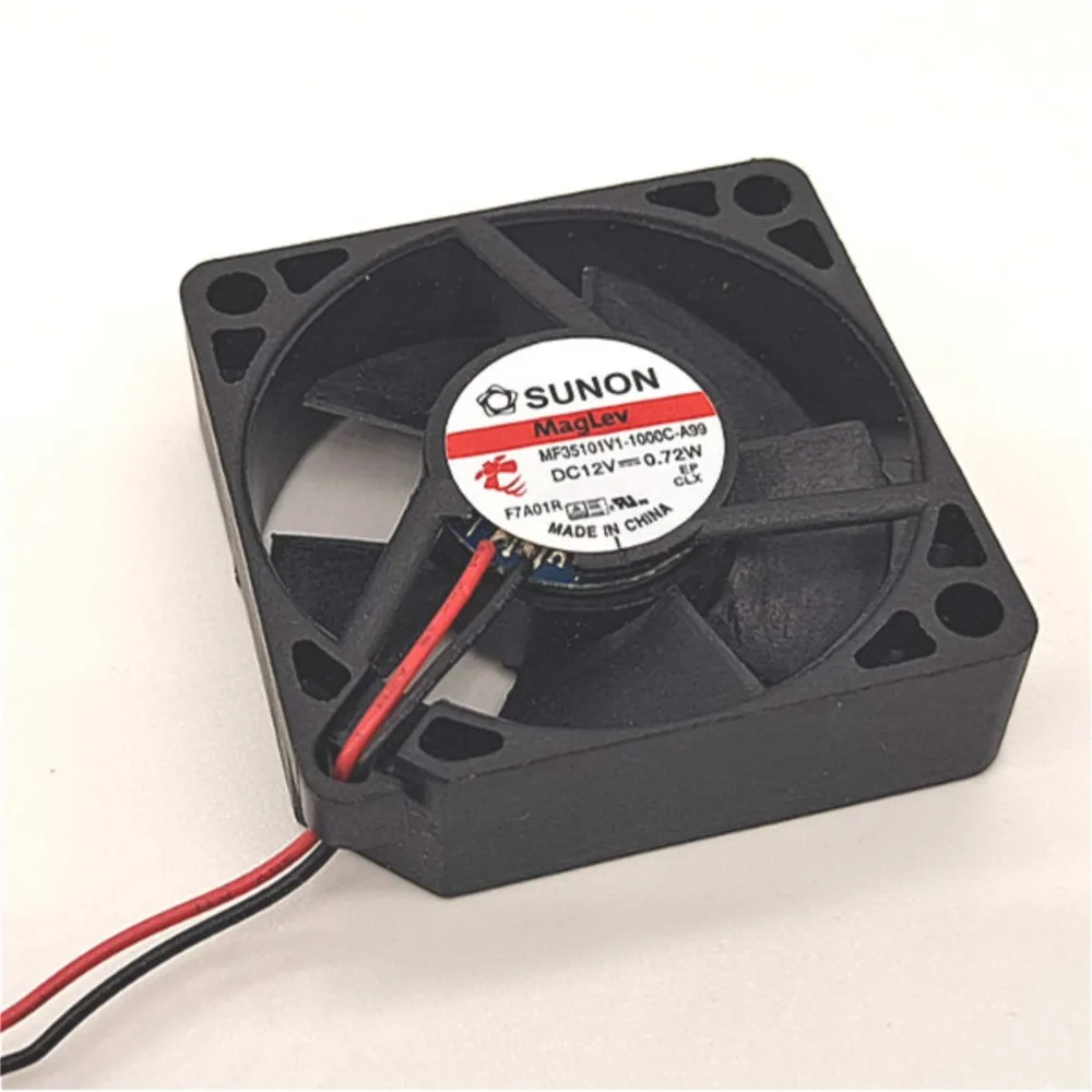 2pcs SUNON MF35101V1-10000-A99 35 มม.DC 12V พัดลมระบายความร้อน 10000RPM 7.2CFM สําหรับอุปกรณ์อิเล็กทรอนิกส์ เซิร์ฟเวอร์ และแหล่งจ่ายไฟ
